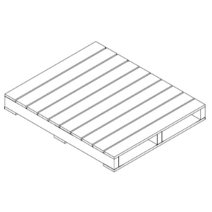 S07 - Pallet tipo arlog Dos Entradas No Reversibles